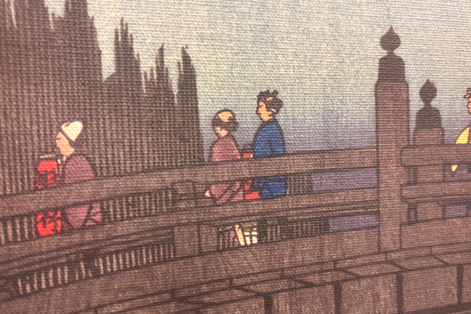 Bamboemarkt bij Capital Bridge, 1857 - Ando Hiroshige