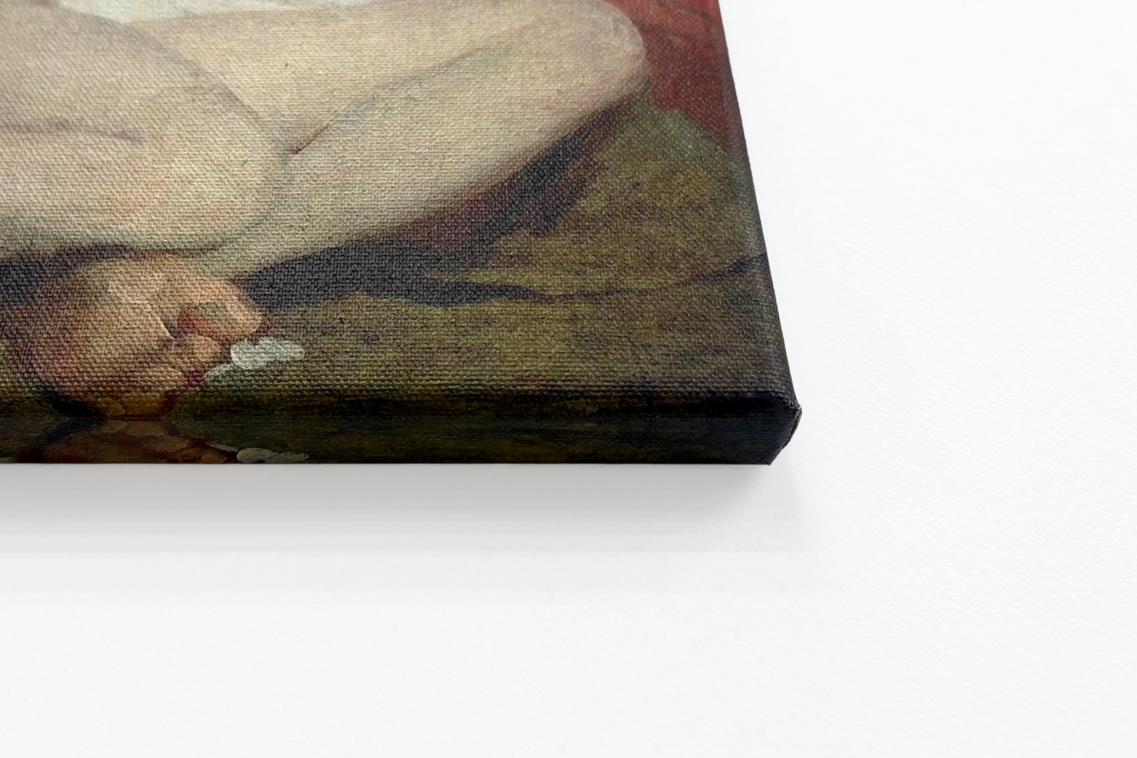 Mannelijk naakt met omhooggestrekte armen - William Etty