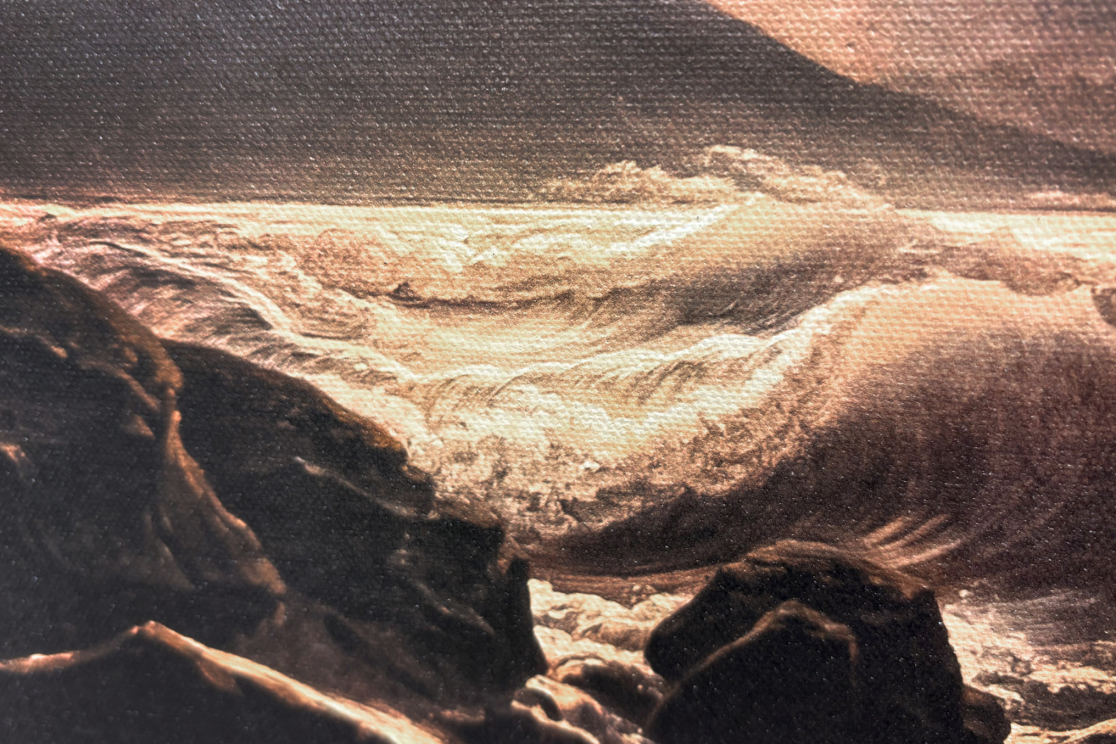 Storm in de Golf van Napels bij maanlicht - Joseph Rebell