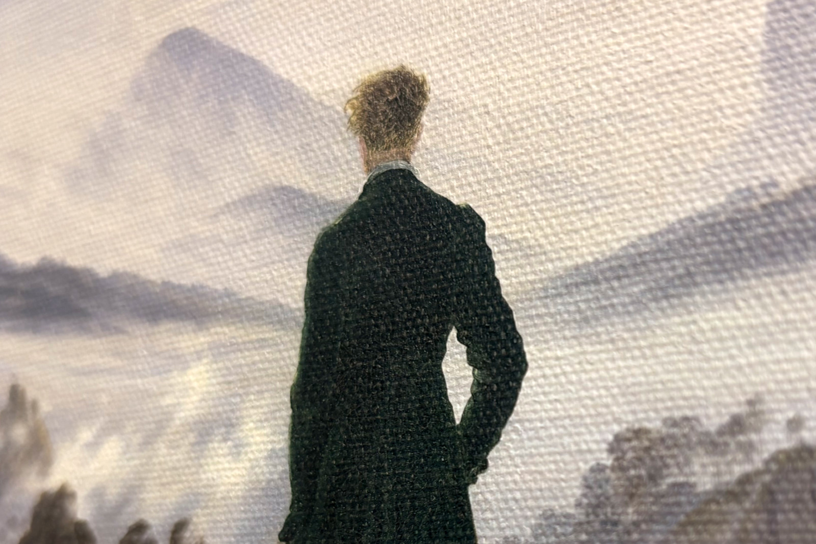 De wandelaar boven de nevelen - Caspar David Friedrich