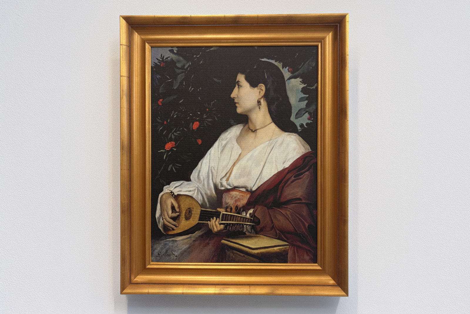 De mandolinespeler, 1865 - Anselm Feuerbach