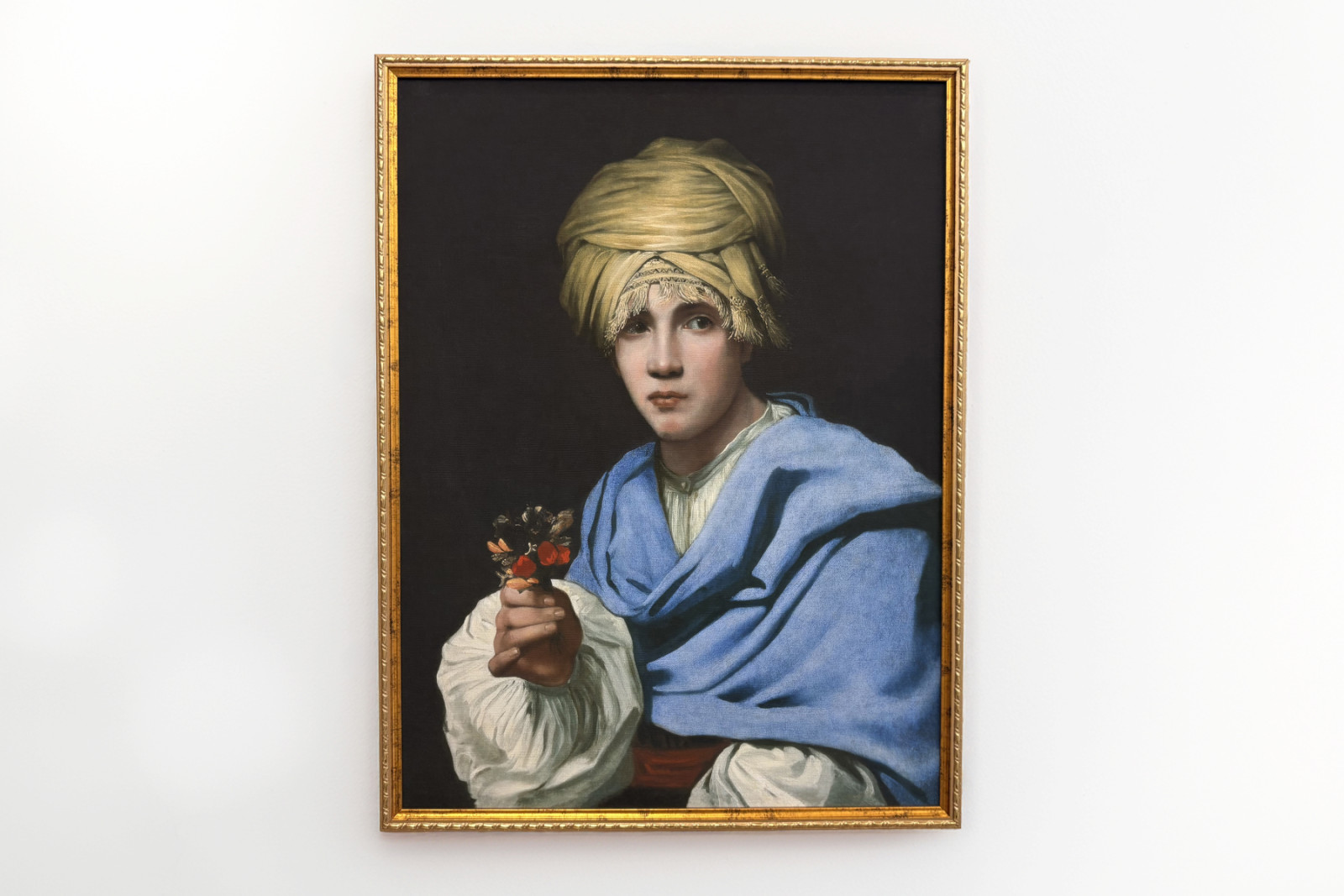 Jongen in een tulband met een ruiker - Michiel Sweerts