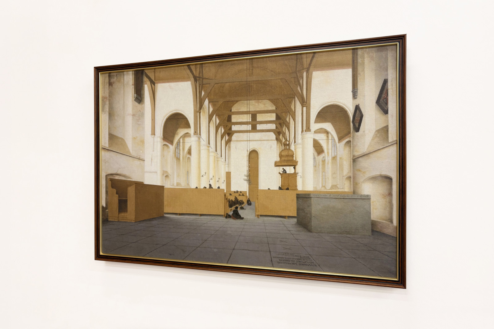 Interieur van de Sint-Odulphuskerk in Assendelft, 1649 - Pieter Janszoon Saenredam