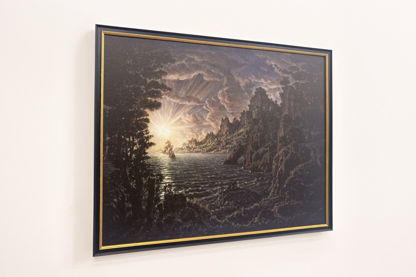 De schepen, de avondzon. - Konstantin Bogayevsky