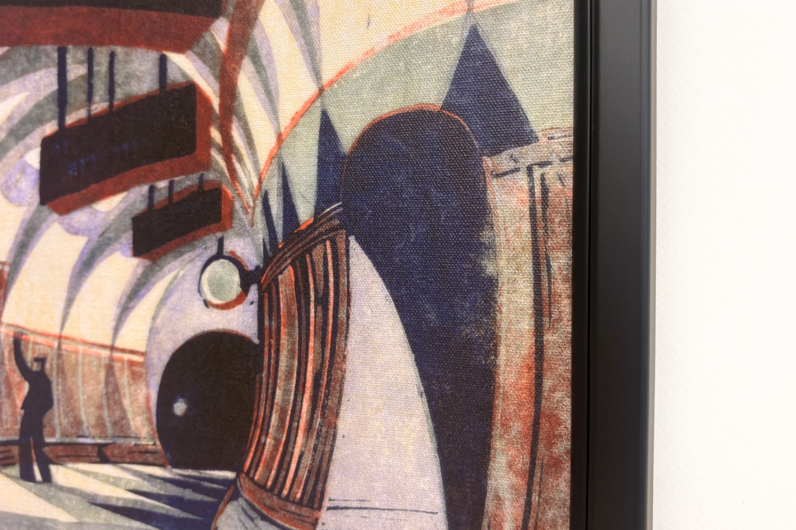De metrotrein, ca. 1932 (linosnede) - Cyril Edward Power