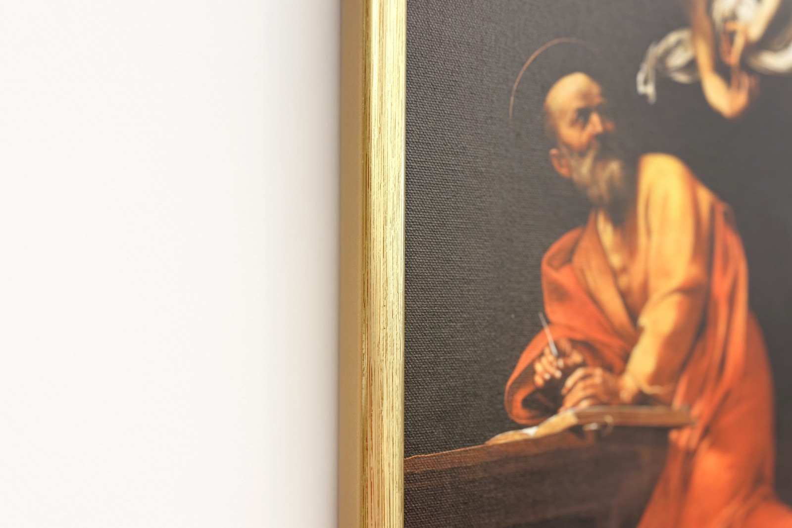 De Inspiratie van Sint-Matteüs - Michelangelo Merisi Caravaggio