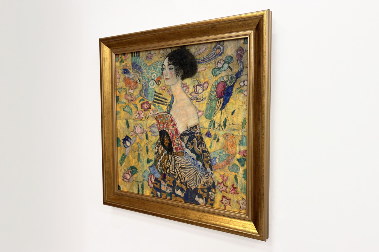 Dame met waaier - Gustav Klimt