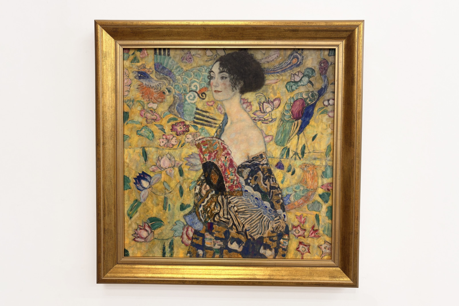 Dame met waaier - Gustav Klimt
