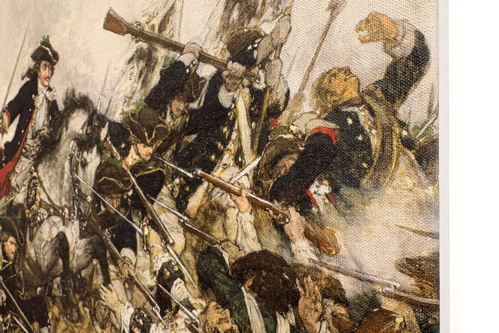 De Oude Dessauer in de Slag bij Turijn, 1883 - Hermann Joseph Wilhelm Knackfuss