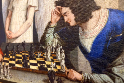 Faust en Mephisto aan het schaken