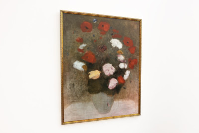 Boeket met klaprozen. Schilderij door Odilon Redon (1840-1916) - Odilon Redon