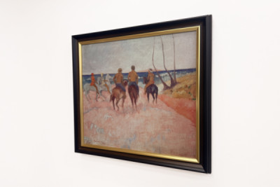 Ruiter op het Strand