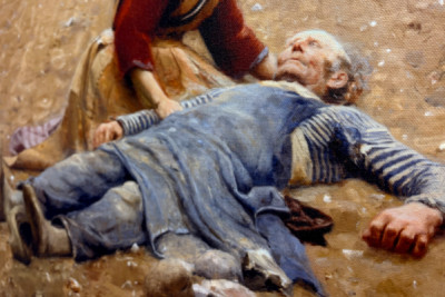 Uitgeput of De martelaar, 1889