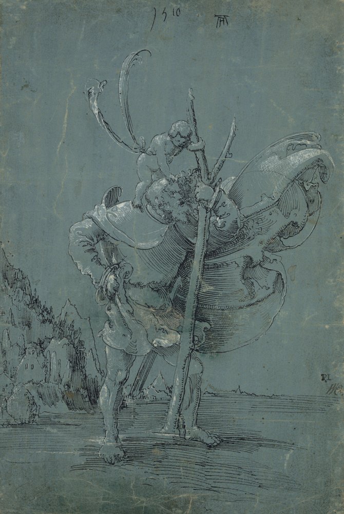 Sint Christoffel, 1510 door Albrecht Altdorfer