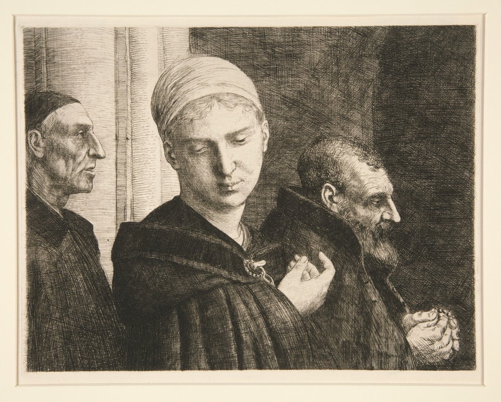 Le Baptême (De doop) door Alphonse Legros