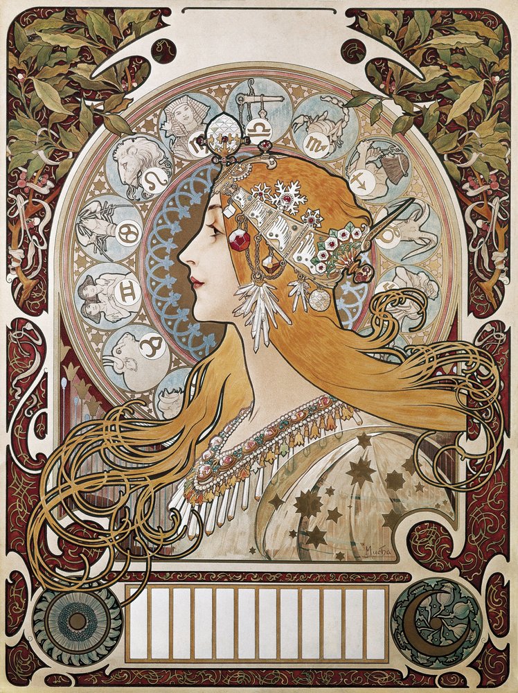 Zodiac, affiche en kalender voor het tijdschrift 