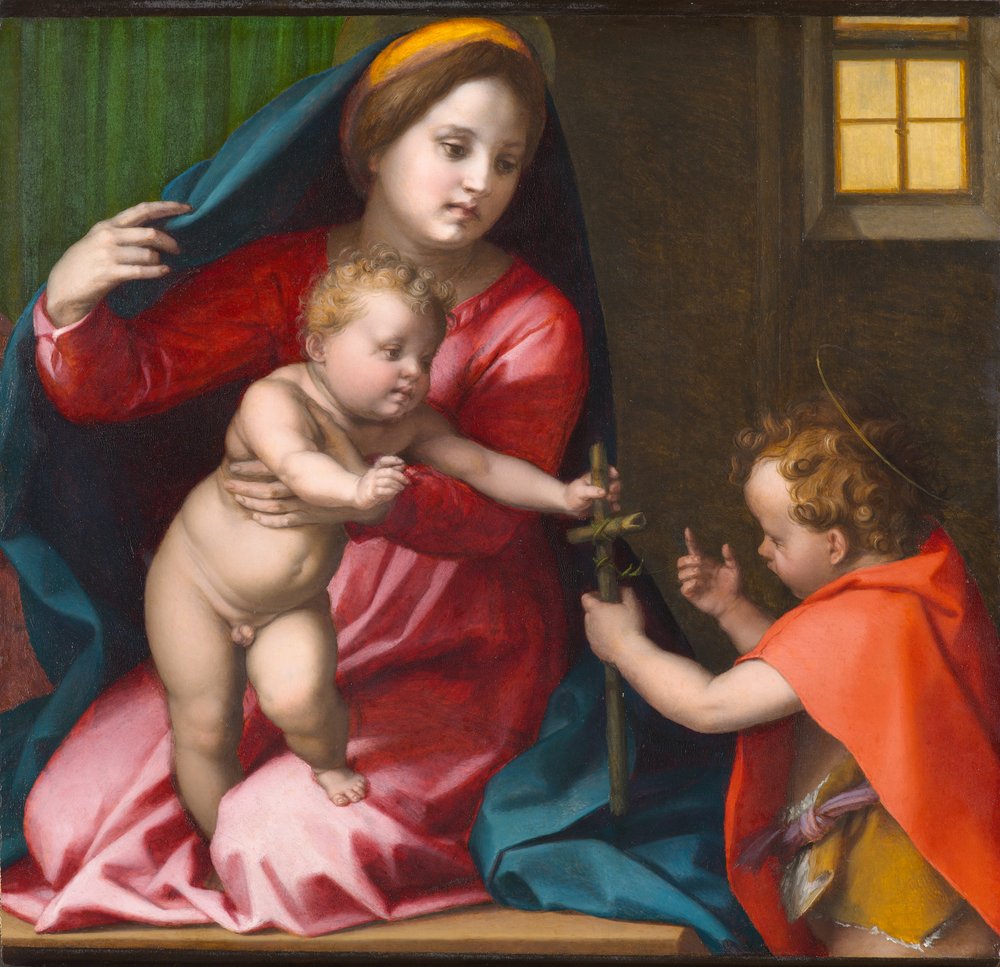 Madonna en Kind met Sint Johannes de Doper, circa 1528