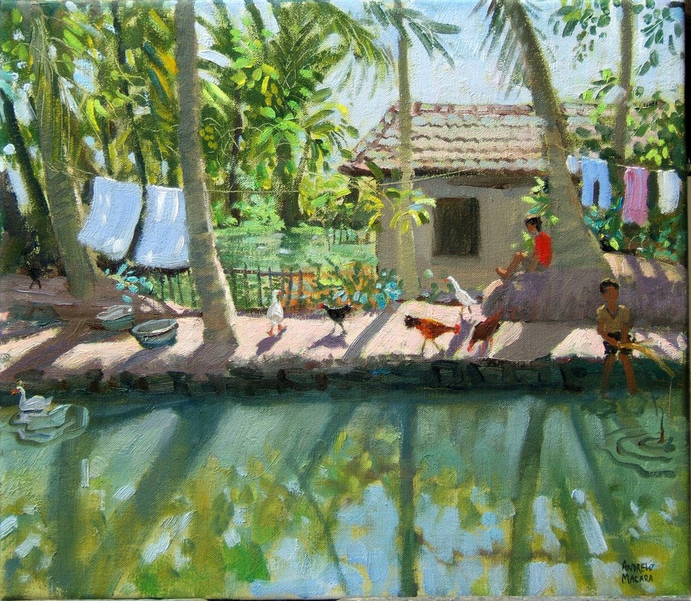 Backwaters, India door Andrew Macara