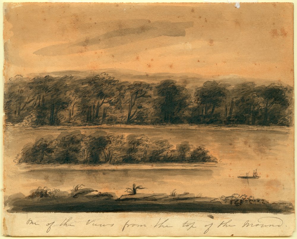 Een van de uitzichten vanaf de top van de heuvel door Anna Maria von Phul
