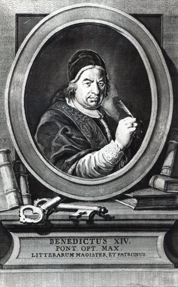 Paus Benedictus XIV door Antonio Baratti