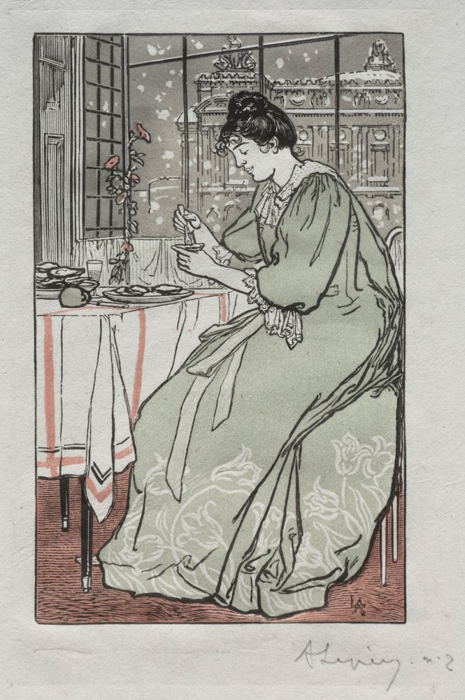 Parijs Almanak, 1897: Winter door Auguste Louis Lepère