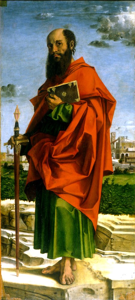 Sint Paulus door Bartolomeo Montagna