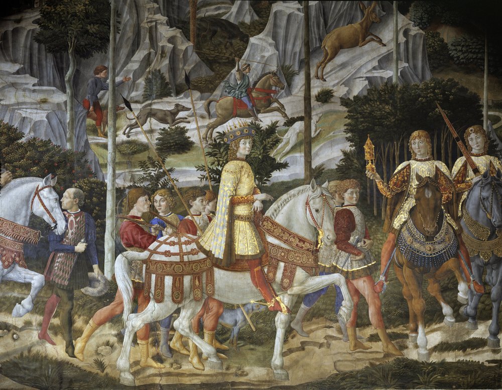 De cavalcade van de Wijzen (detail) door Benozzo di Lese di Sandro Gozzoli