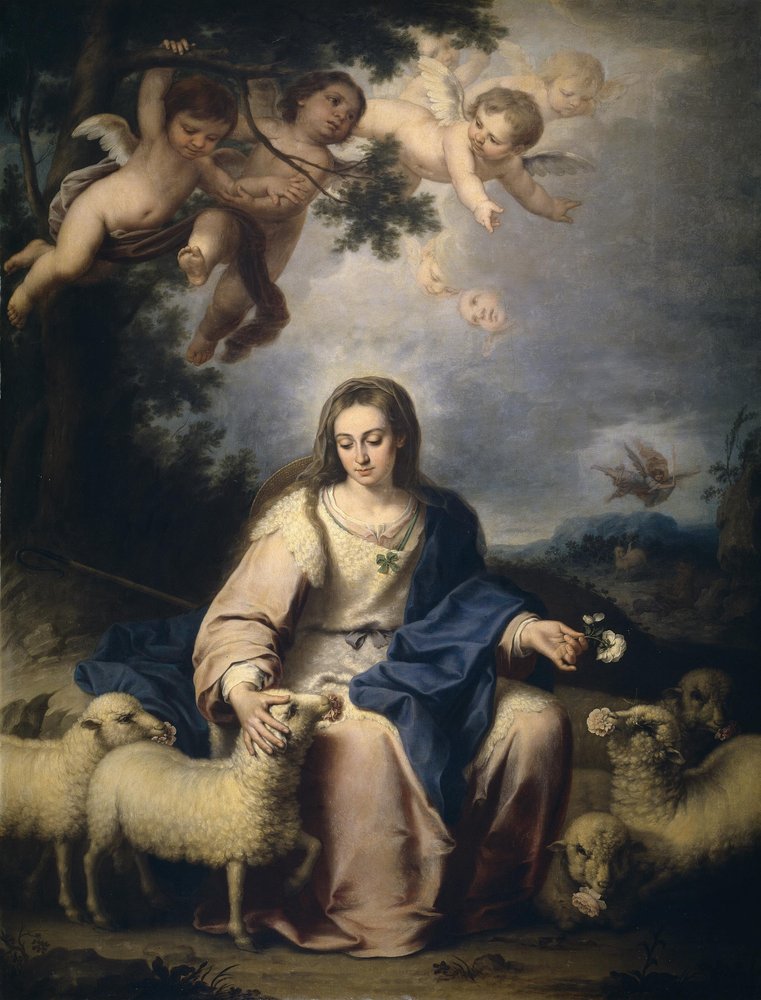 De goddelijke herderin door Bernardo Germán de Llórente