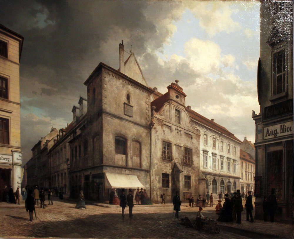Het oude Berlijnse stadhuis door Carl Graeb