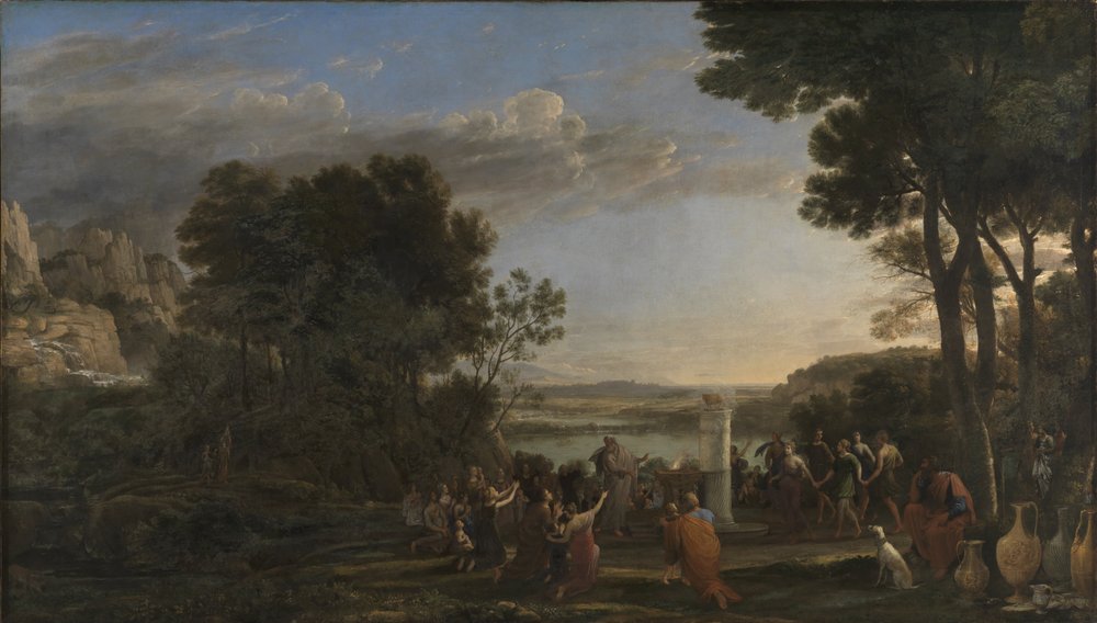 Aanbidding van het Gouden Kalf door Claude Lorrain