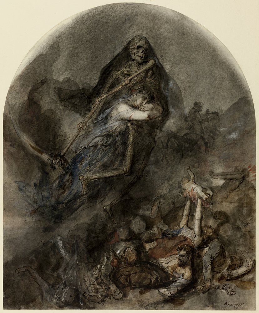 Allegorie van de Dood door Clément-Auguste Andrieux