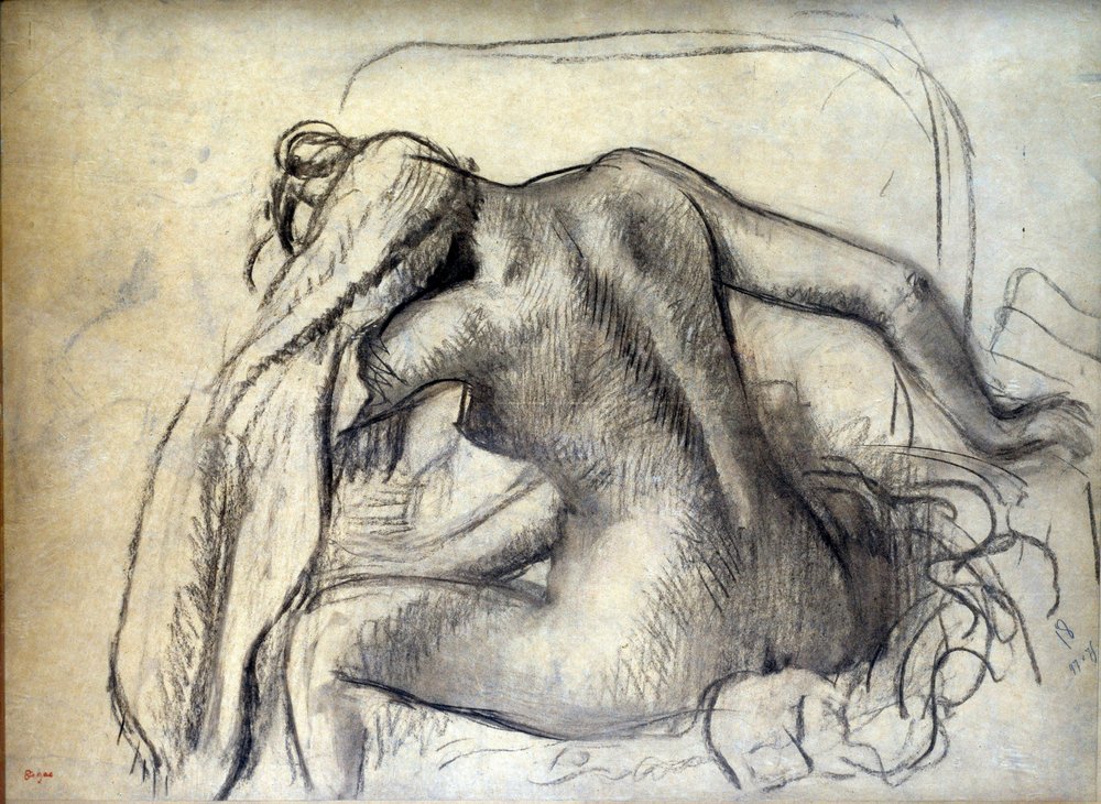Het toilet. Tekening van Edgar Degas (1834-1917). 19e eeuw. Parijs, Louvre Museum door Edgar Degas