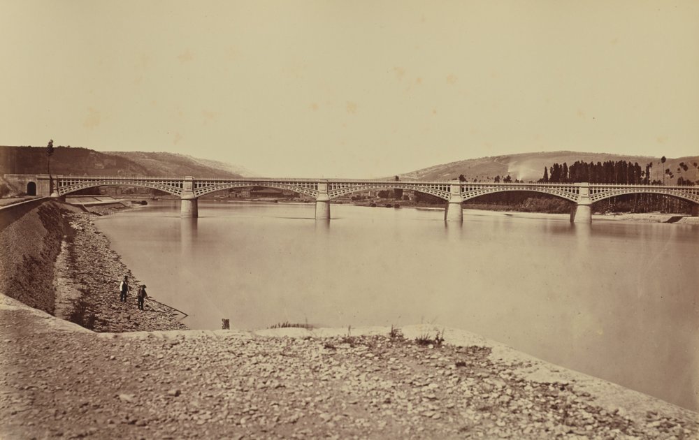 Givors. Viaduc door Édouard Baldus