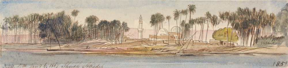 Sheikh Abadeh, 15:20, 6 januari 1867 door Edward Lear