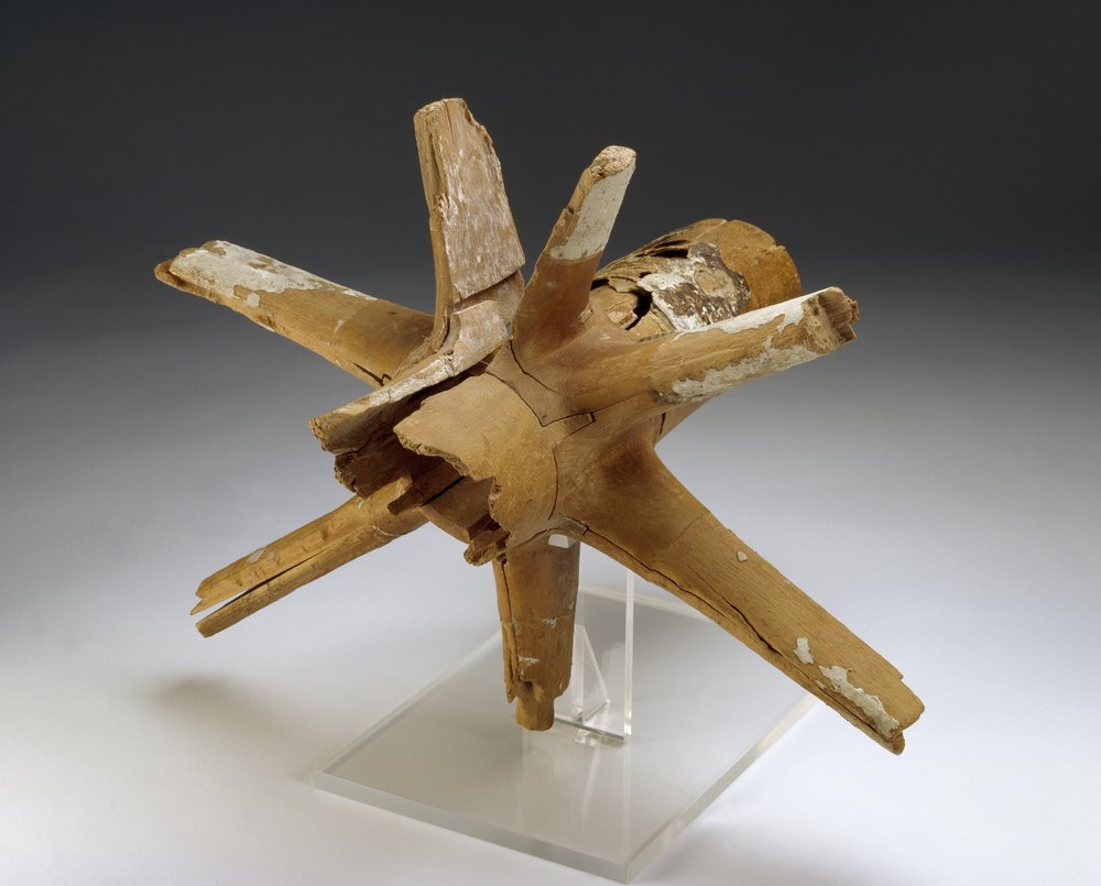 Naaf en spaken van een wagenwiel door Egyptian 18th Dynasty