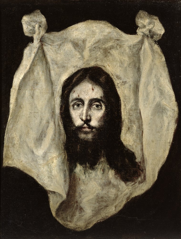 Gelaat van Christus door El Greco