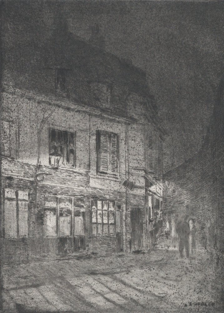 Lille: Liebesgässchen, 1916 door Ernst Oppler