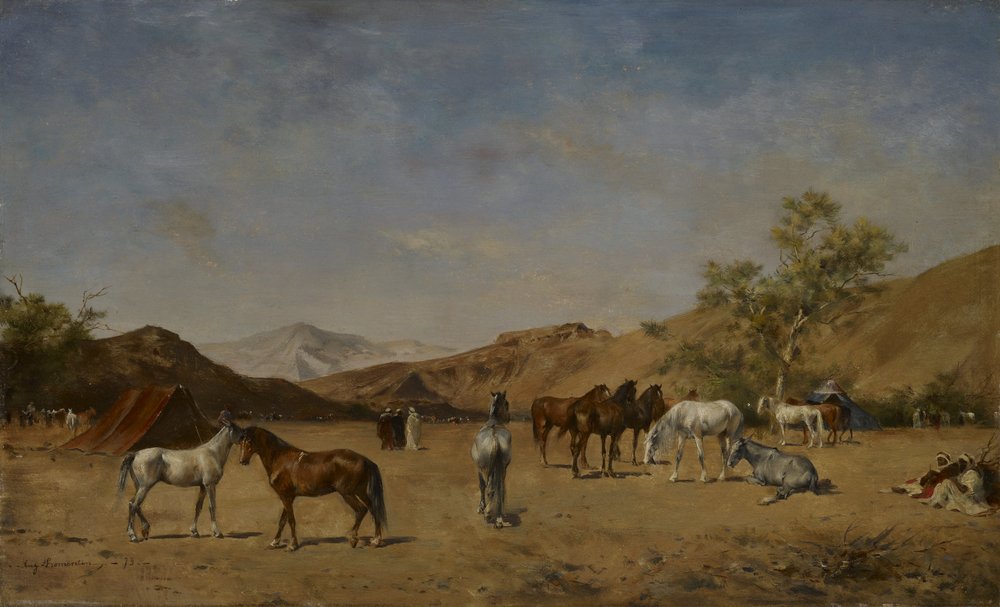 Een Arabisch kamp door Eugène Fromentin