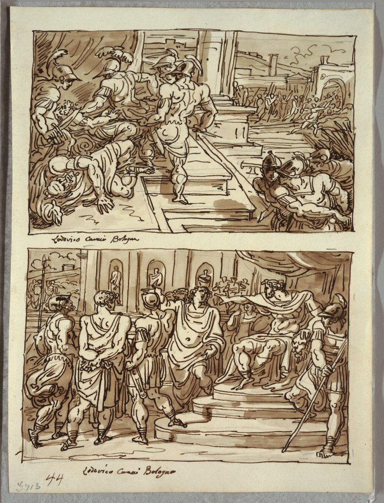 Remus Doodt Koning Amulius; Remus Geleid in Ketenen voor Koning Amulius ...