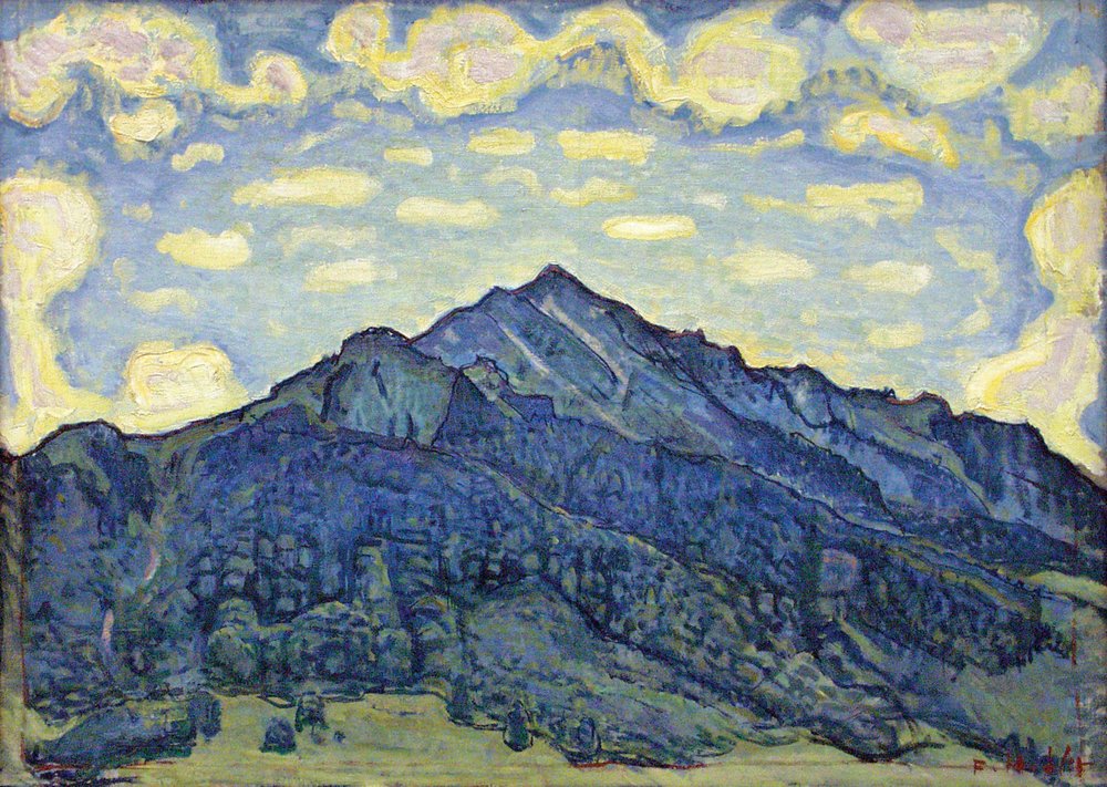 Landschap in de Zwitserse Alpen door Ferdinand Hodler