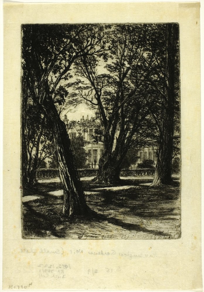 Kensington Gardens, nr. I (kleine plaat) door Francis Seymour Haden