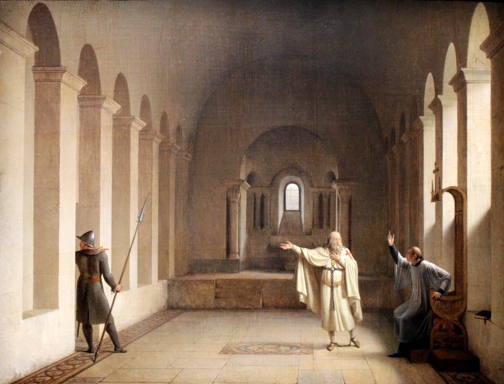 Jacques de Molay, grootmeester van de Tempeliers door François Fleury-Richard