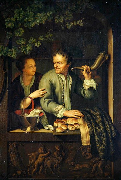 De Bakker door Frans van the Younger Mieris