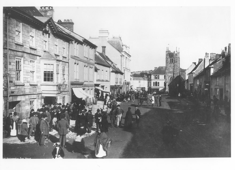Markt in Okehampton, Devon, ca. 1900 | French Photographer