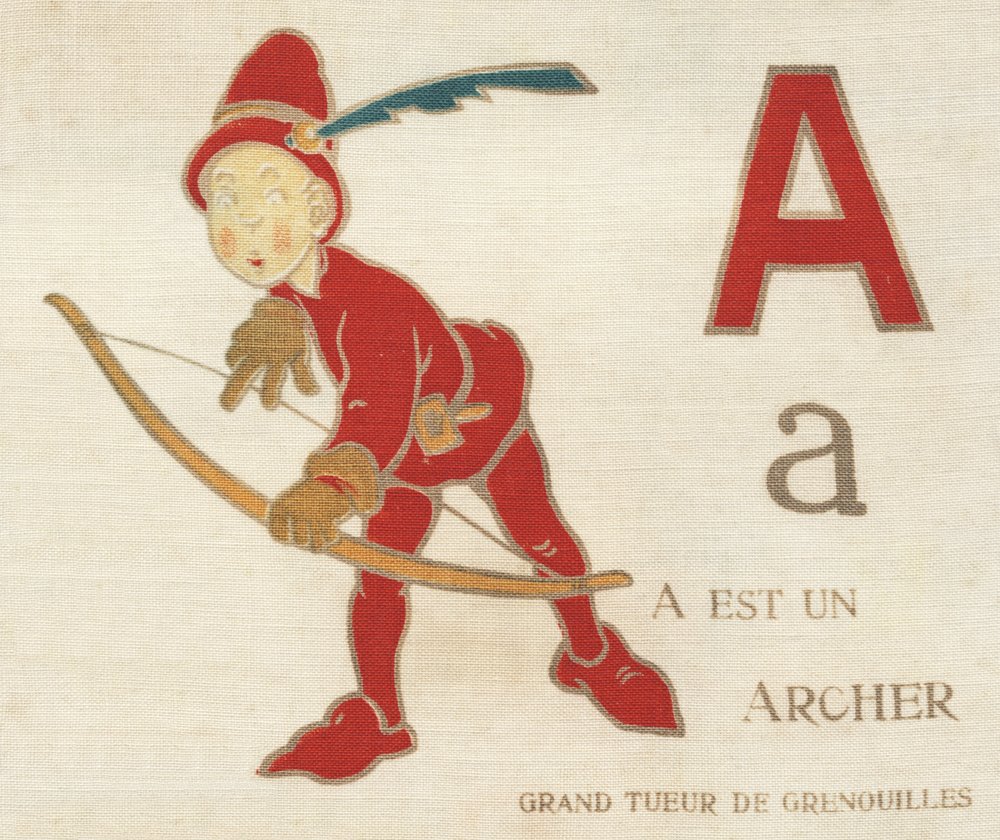 A is een grote boogschutter en kikkerjager. door French School