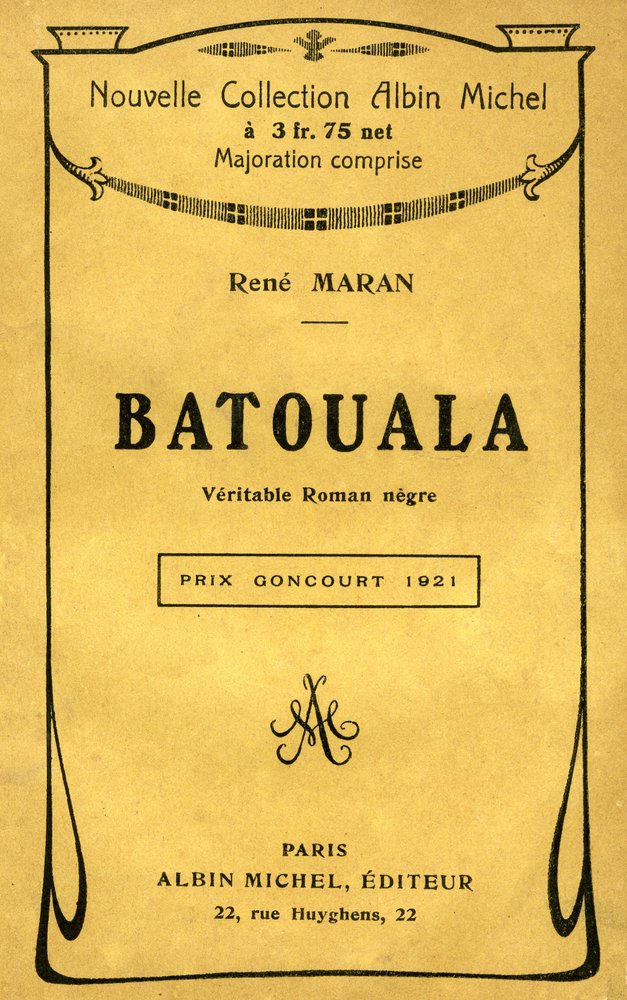 Omslag van het boek ‘Batouala, véritable roman nègre’ van René Maran door French School