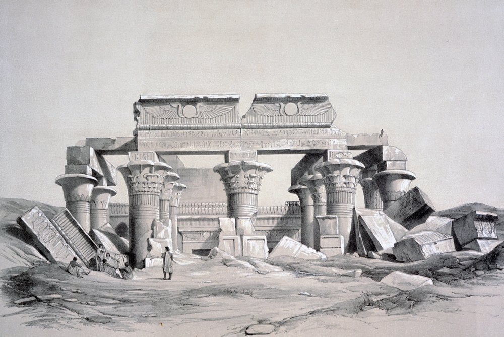 Koom-Ombos, Egypte, 1843 door George Moore
