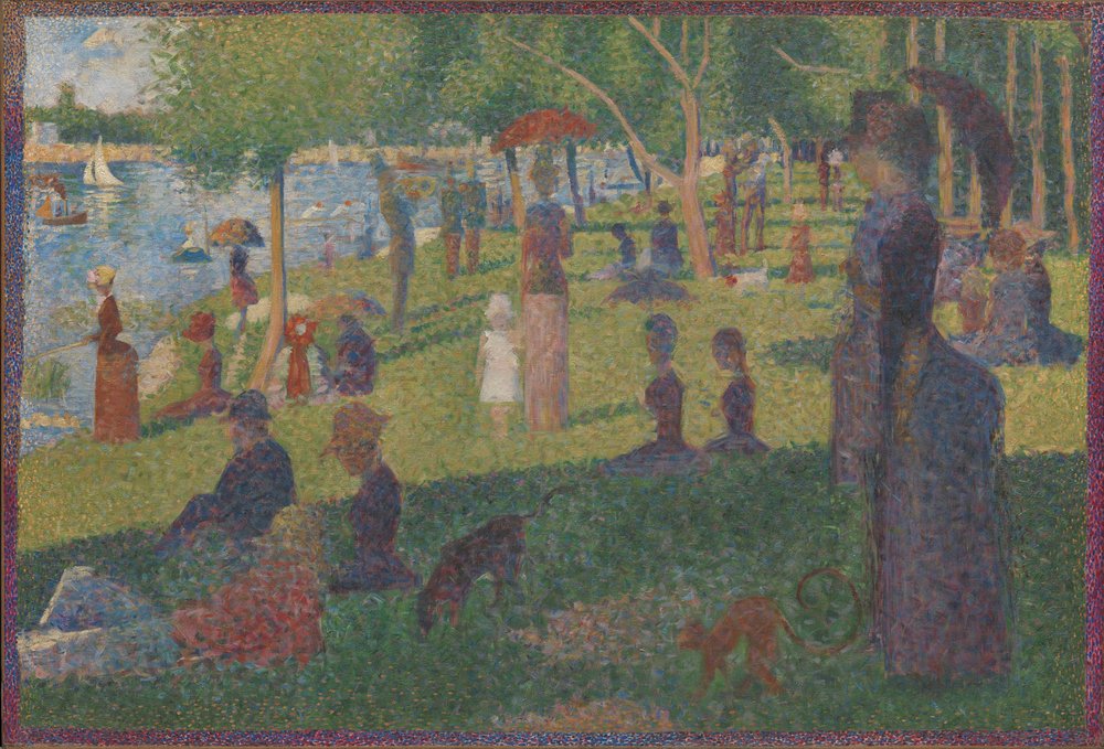 Studie voor Een zondag op La Grande Jatte, 1884 door Georges Seurat