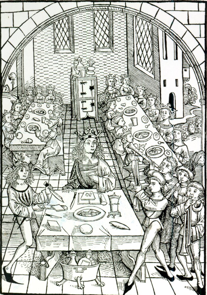Een Prinselijk Banket, 1491 door German School