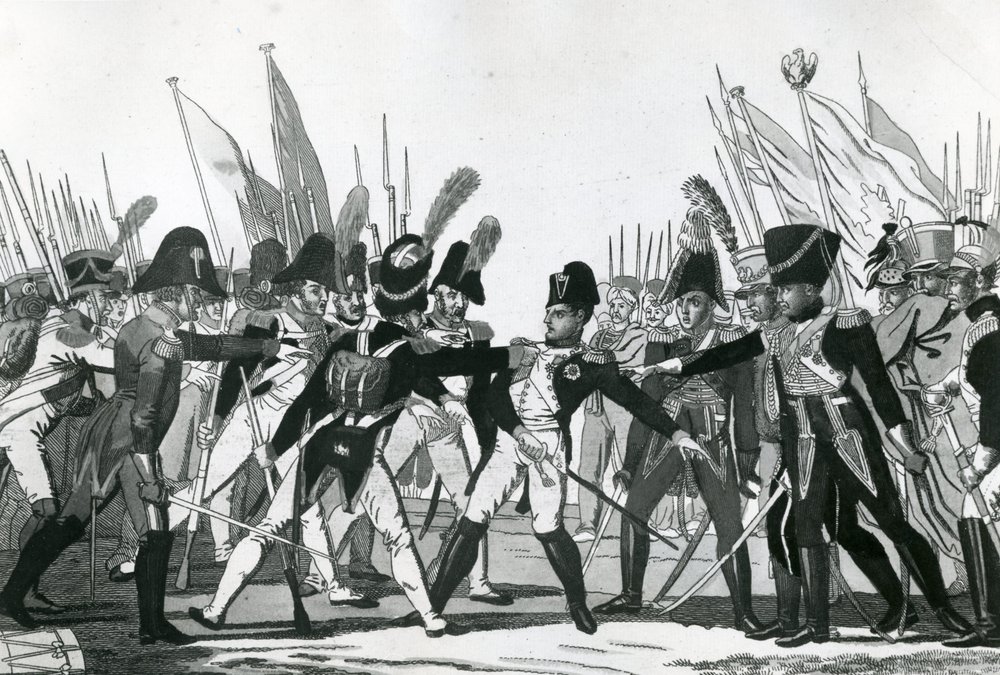 Het einde van Napoleon als keizer door German School